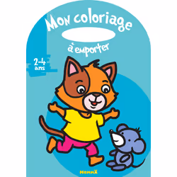 ISBN Mon coloriage à emporter (2-4 ans) (Chat et souris) : Le livre de Marie-Anne Didierjean, 24 pages