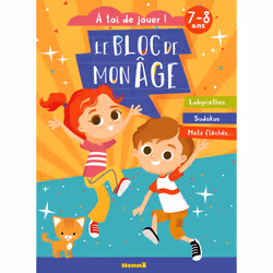 ISBN Le bloc de mon age (7-8 ans) - A toi de jouer ! (Enfants et chat) - Labyrinthes, Sudokus, Mots fléchés : Le livre de Col ...