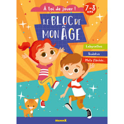 ISBN Le bloc de mon age (7-8 ans) - A toi de jouer ! (Enfants et chat) - Labyrinthes, Sudokus, Mots fléchés : Le livre de Collectif, Collectif