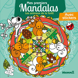 ISBN Mes premiers mandalas - Les animaux de la foret - Avec stickers : Le livre de Chrystèle Lim