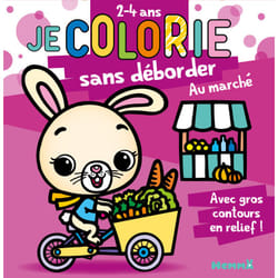 ISBN Je colorie sans déborder (2-4 ans) - Au marché T63 - Avec gros contours en relief ! : Le livre de Nadine Piette