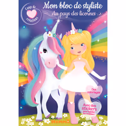 ISBN Coup de coeur créations - Mon bloc de styliste - Au pays des licornes - Avec des stickers pour habiller les modèles ! : ...