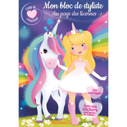 ISBN Coup de coeur créations - Mon bloc de styliste - Au pays des licornes - Avec des stickers pour habiller les modèles ! : Le livre de Elen Lescoat, Collectif