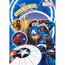 ISBN Marvel - Mes stickers numérotés : Le livre de Collectif, 36 pages