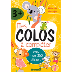 ISBN Mes colos à compléter - Animaux sauvages - avec + de 350 stickers : Le livre de Collectif, 120 pages
