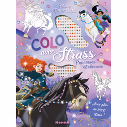 ISBN Disney Princesses - Colo avec strass - Princesses et chevaux - Avec plus de 1000 strass ! : Le livre de Collectif, 26 pa ...