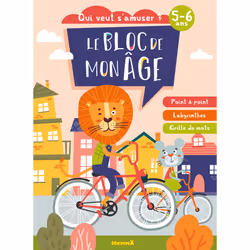 ISBN Le bloc de mon âge (5-6 ans) - Qui veut s'amuser ? (A vélo) - Point à point, Labyrinthes, Grilles de mots : Le livre de  ...