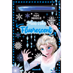 ISBN Disney La Reine des Neiges 2 - Mon colo Fluorescent (Fluo bleu) : Le livre de Collectif, 64 pages
