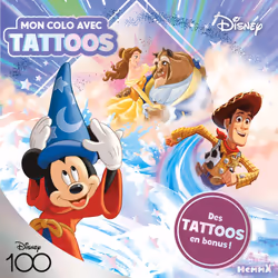 ISBN Disney 100 Disney - Mon colo avec tattoos - Des tattoos en bonus ! : Le livre de Collectif, 26 pages