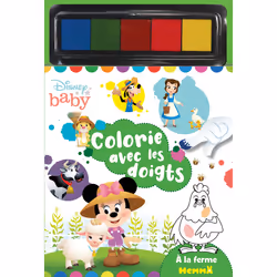 ISBN Disney Baby - Colorie avec les doigts - A la ferme : Le livre de Collectif, 48 pages