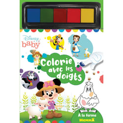 ISBN Disney Baby - Colorie avec les doigts - A la ferme : Le livre de Collectif