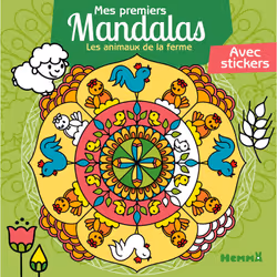 ISBN Mes premiers mandalas - Les animaux de la ferme - Avec stickers : Le livre de Chrystèle Lim, 52 pages