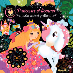 ISBN Coup de coeur créations - Princesses et licornes - Mes cartes à gratter : Le livre de Elen Lescoat, 20 pages