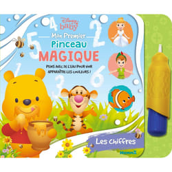 ISBN Disney Baby - Mon premier pinceau magique - Les chiffres - Peins avec de l'eau pour voir apparaître les couleurs ! : Le livre de Collectif
