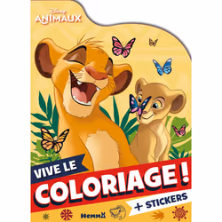 ISBN Disney Animaux - Vive le coloriage ! (Simba et Nala) : Le livre de Collectif, 28 pages