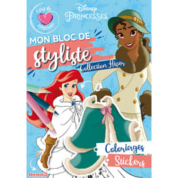 ISBN Disney Princesses - Mon bloc de styliste - Coup de coeur créations - Collection Hiver - Coloriages, Stickers : Le livre de Collectif