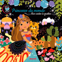 ISBN Coup de coeur créations - Princesses du monde - Mes cartes à gratter : Le livre de Elen Lescoat, 20 pages
