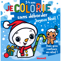ISBN Je colorie sans déborder (2-4 ans) - Joyeux Noël ! T68 - Avec gros contours en relief ! : Le livre de Nadine Piette, 48  ...