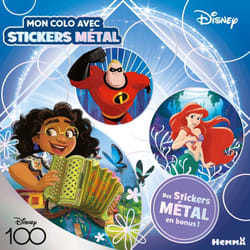 ISBN Disney 100 Disney - Mon colo avec stickers métal (Ariel, Mirabel, Mr Indestructible) - Des stickers métal en bonus ! : Le livre de Collectif