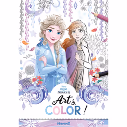 ISBN Disney La Reine des Neiges 2 - Art & Color ! (Elsa et Anna fond hiver) : Le livre de Collectif, 48 pages