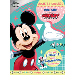ISBN Disney 100 Mickey et ses amis - Joue et colorie - Tout sur Mickey - Avec des stickers et des figurines à construire : Le livre de Collectif