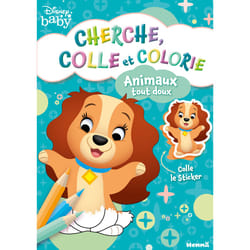 ISBN Disney Baby - Cherche, colle et colorie - Animaux tout doux : Le livre de Collectif