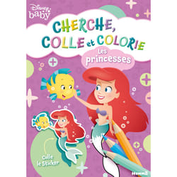ISBN Disney Baby - Cherche, colle et colorie - Les princesses : Le livre de Collectif