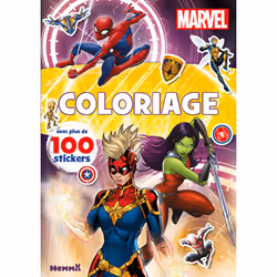 ISBN Marvel - Coloriage avec plus de 100 stickers (Captain Marvel et Gamora) : Le livre de Collectif, 24 pages