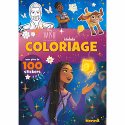 ISBN Disney Wish - Coloriage avec plus de 100 stickers : Le livre de Collectif, 24 pages