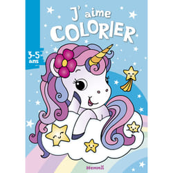 ISBN J'aime colorier (3-5 ans) (Licorne sur fond bleu) : Le livre de Nadine Piette