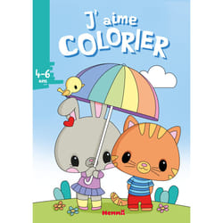 ISBN J'aime colorier (4-6 ans) (Lapine et chat) : Le livre de Elen Lescoat
