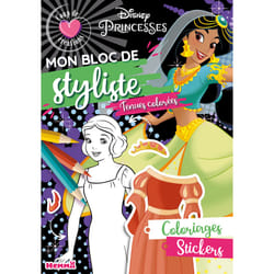 ISBN Disney Princesses - Mon bloc de styliste - Coup de coeur créations - Tenues colorées : Le livre de Collectif