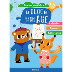 ISBN Le bloc de mon âge (3-4 ans) - Jouons ensemble ! (Ourson-renard peinture) - Activités - Dessins - Coloriages : Le livre de Collectif, Collectif