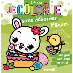 ISBN Je colorie sans déborder (2-4 ans) - Pâques (Lapine dans panier) T69 : Le livre de Nadine Piette, 48 pages