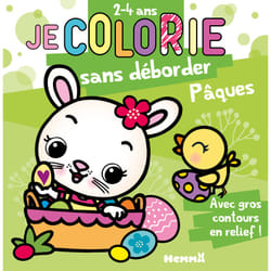ISBN Je colorie sans déborder (2-4 ans) - Pâques (Lapine dans panier) T69 : Le livre de Nadine Piette