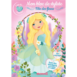 ISBN Coup de coeur créations - Mon bloc de styliste - Fête des fleurs - Avec des stickers pour habiller les modèles ! Des coloriages : Le livre de Elen Lescoat, Collectif
