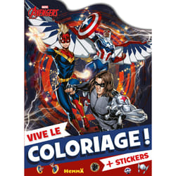 ISBN Marvel Avengers - Vive le coloriage ! (Falcon, le Soldat de l'Hiver, Captain Marvel) - + Stickers : Le livre de Collectif