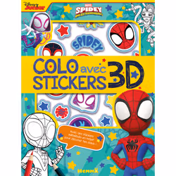 ISBN Marvel Spidey et ses amis extraordinaires - Colo avec stickers 3D - Avec des stickers métallisés en relief pour décorer  ...