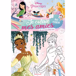ISBN Disney Princesses - Je colorie mes amies - Les princesses et leurs rêves - Avec stickers : Le livre de Collectif, 28 pag ...