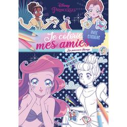 ISBN Disney Princesses - Je colorie mes amies - Les princesses Manga - Avec stickers : Le livre de Collectif