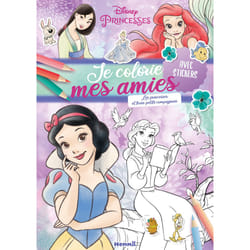 ISBN Disney Princesses - Je colorie mes amies - Les princesses et leurs petits compagnons - Avec stickers : Le livre de Collectif