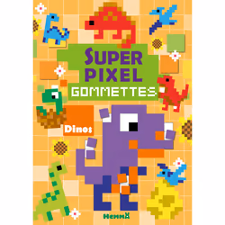 ISBN Super pixel - Gommettes - Dinos : Le livre de Collectif, Collectif, 28 pages