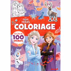 ISBN Disney La Reine des Neiges - Coloriage avec plus de 100 stickers (Elsa et Anna bras croisés) - Avec plus de 100 stickers ...