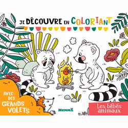 ISBN Je découvre en coloriant - Les bébés animaux : Le livre de Lucie Renaudeau, 16 pages