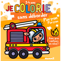 ISBN Je colorie sans déborder (2-4 ans) - Pin-pon ! T71 : Le livre de Nadine Piette, 48 pages