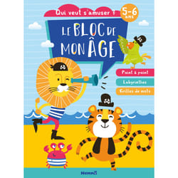 ISBN Le bloc de mon âge (5-6 ans) - Qui veut s'amuser ? (Lion et tigre pirates) - Poin à point - Labyrinthes - Grilles de mots : Le livre de Collectif, Collectif