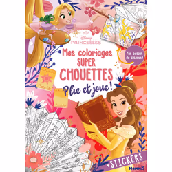 ISBN Disney Princesses - Mes coloriages super chouettes - Plie et joue ! - + Stickers - Pas besoin de ciseaux ! : Le livre de ...