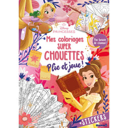 ISBN Disney Princesses - Mes coloriages super chouettes - Plie et joue ! - + Stickers - Pas besoin de ciseaux ! : Le livre de Collectif