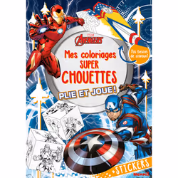 ISBN Marvel Avengers - Mes coloriages super chouettes - Plie et joue ! : Le livre de Collectif, 28 pages