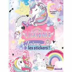 ISBN J'aime les stickers - Licornes - + de 500 autocollants - Des stickers à colorier - Des stickers pailletés : Le livre de ...
